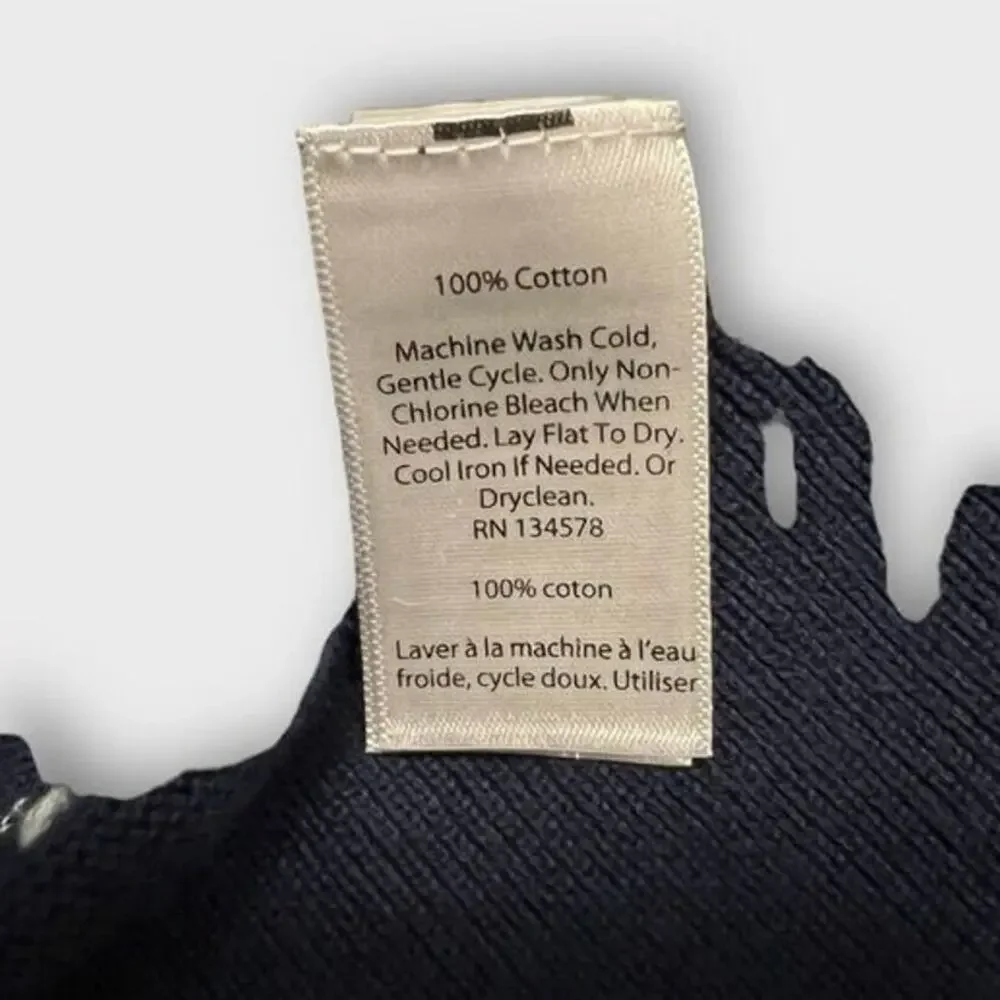 Vineyard Vines Girls M 10-12 Whale Sweater Deep‎ Bay Blue Cotton Pullover